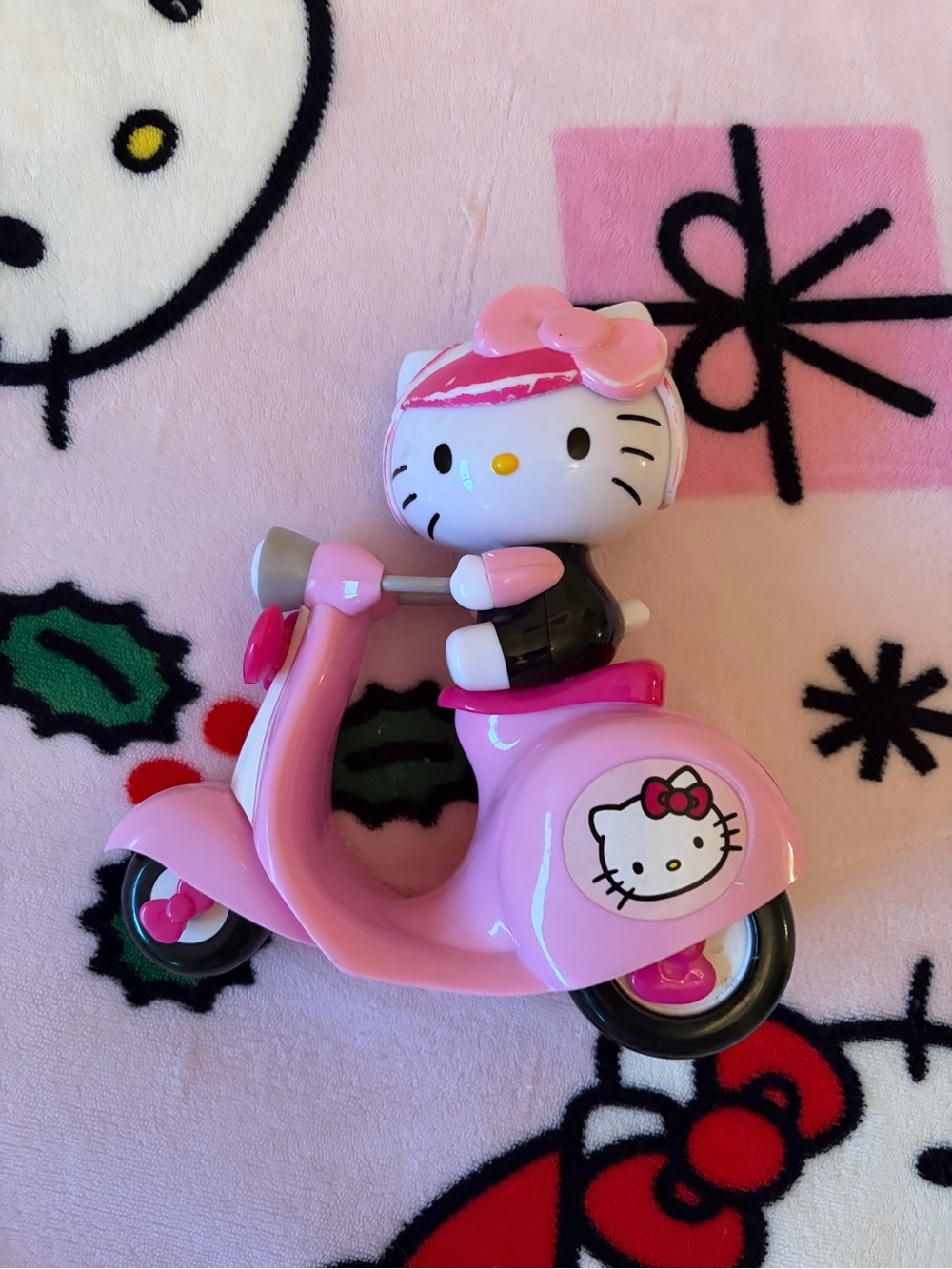 Sanrio Hello Kitty Pink Scooter Figurine Toy from 2013